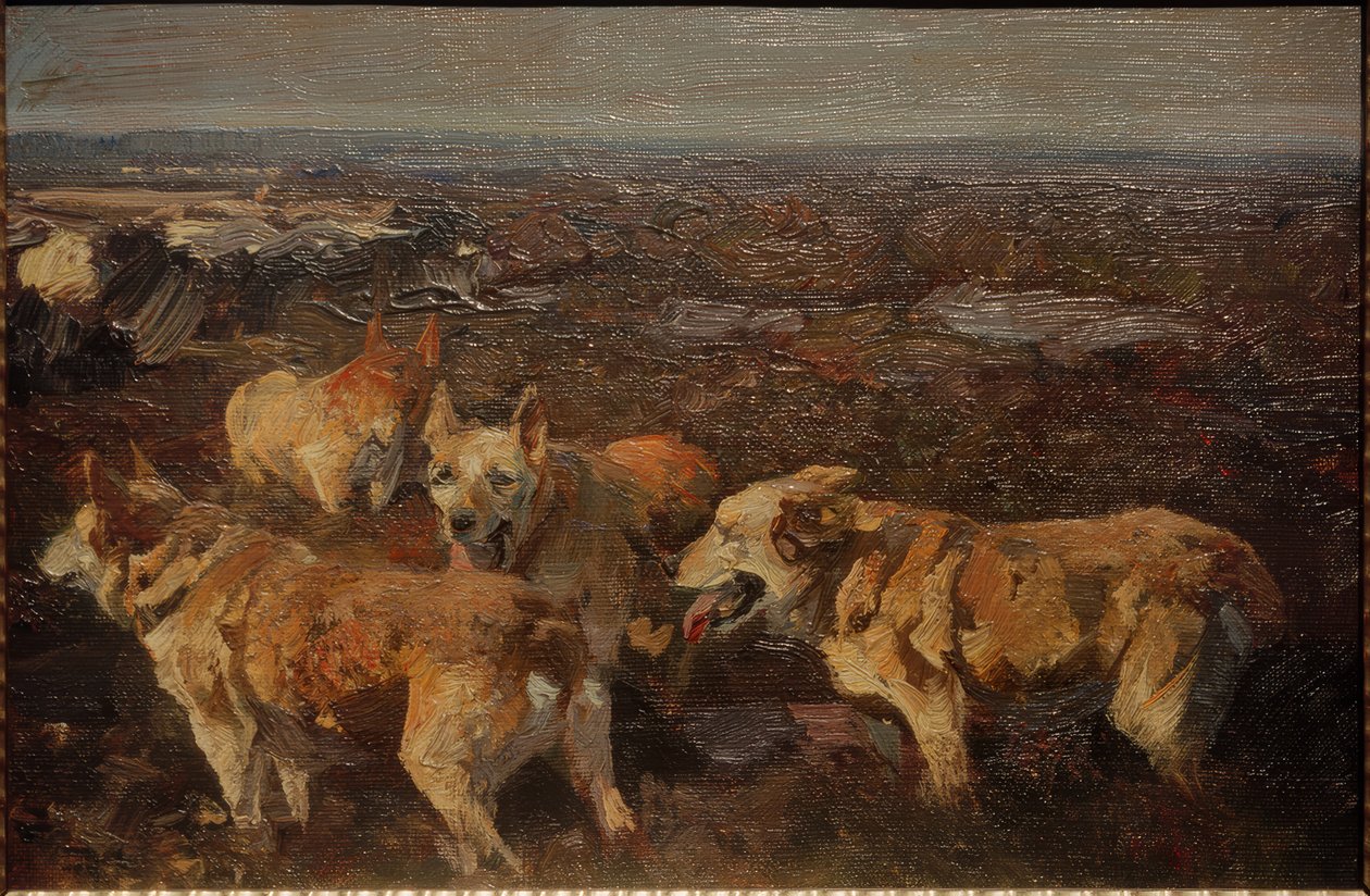 kutyák alkotó: Heinrich von Zügel