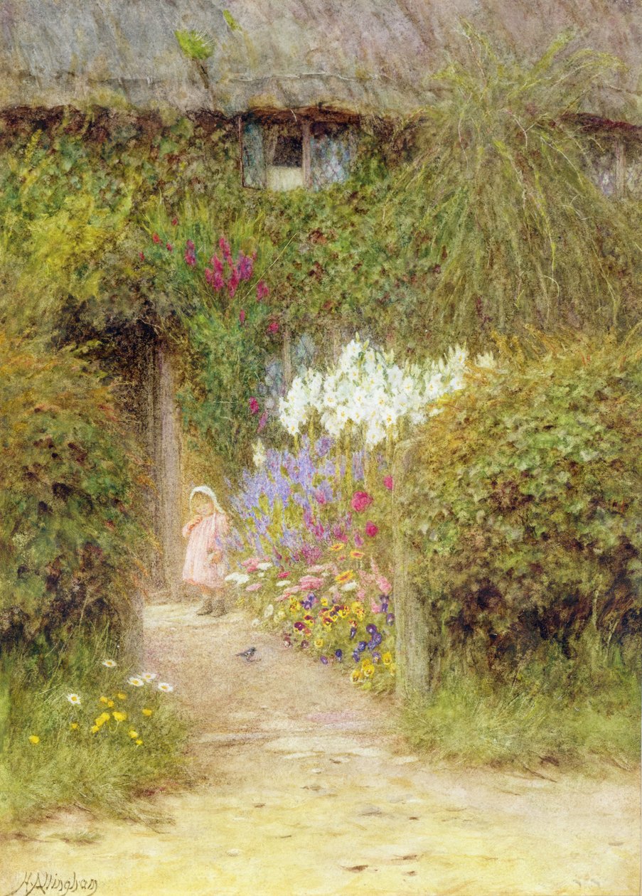 Egy kunyhó Redlynchben alkotó: Helen Allingham