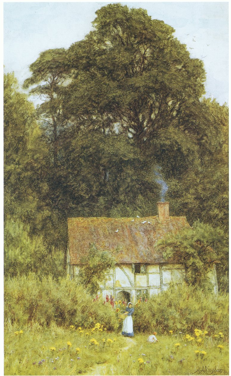 Ház Brookban, Witley közelében alkotó: Helen Allingham