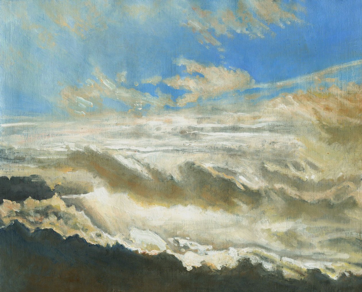 Fény feltárva, 2013, (olaj alapozott papíron) alkotó: Helen White