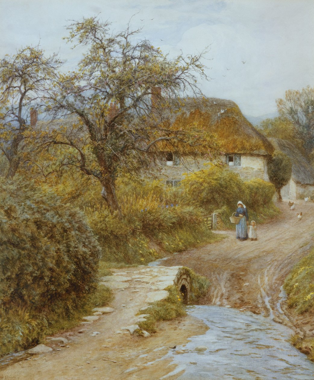 Hill Farm, Symondsbury, Dorset alkotó: Helen Allingham
