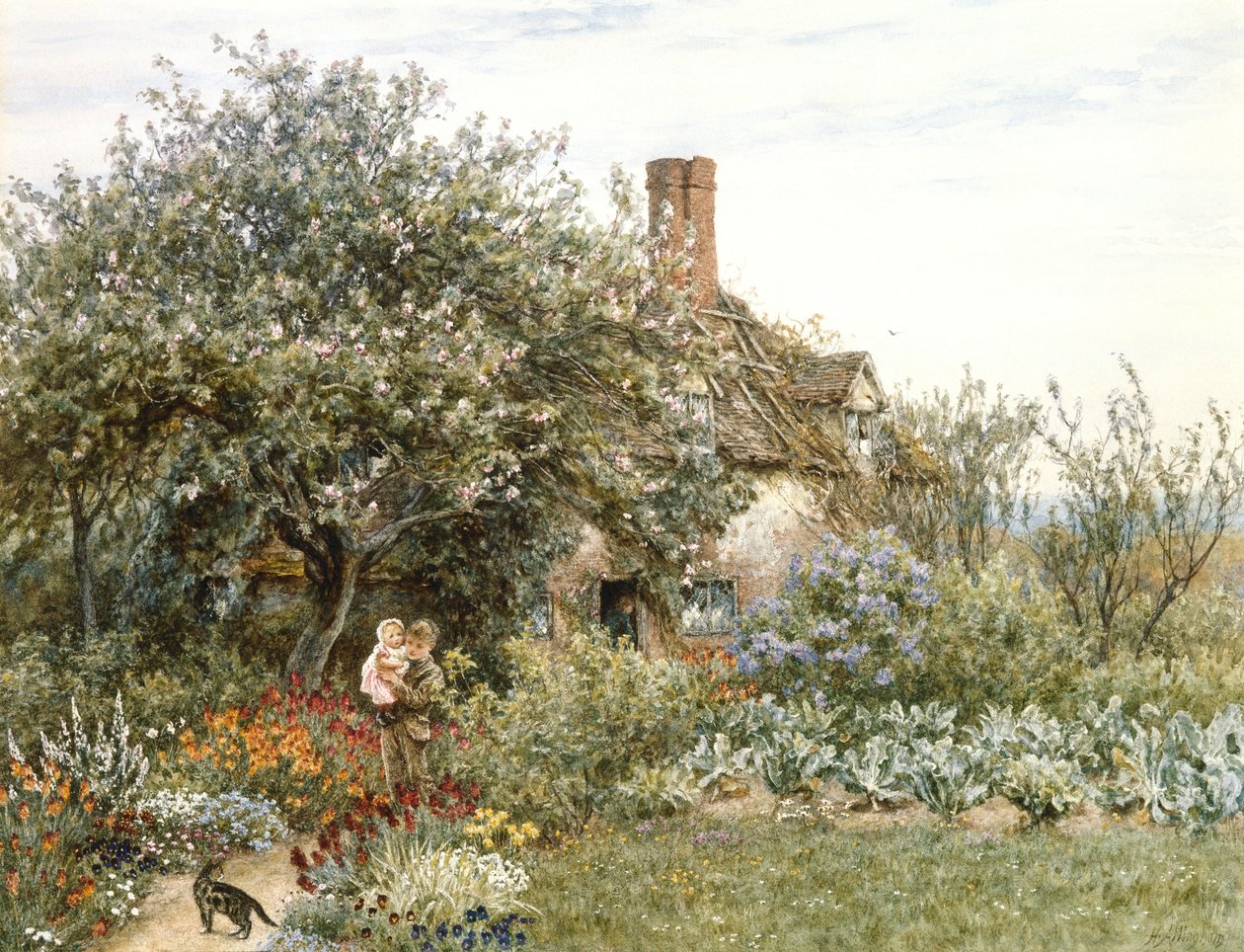 Hambledon közelében alkotó: Helen Allingham