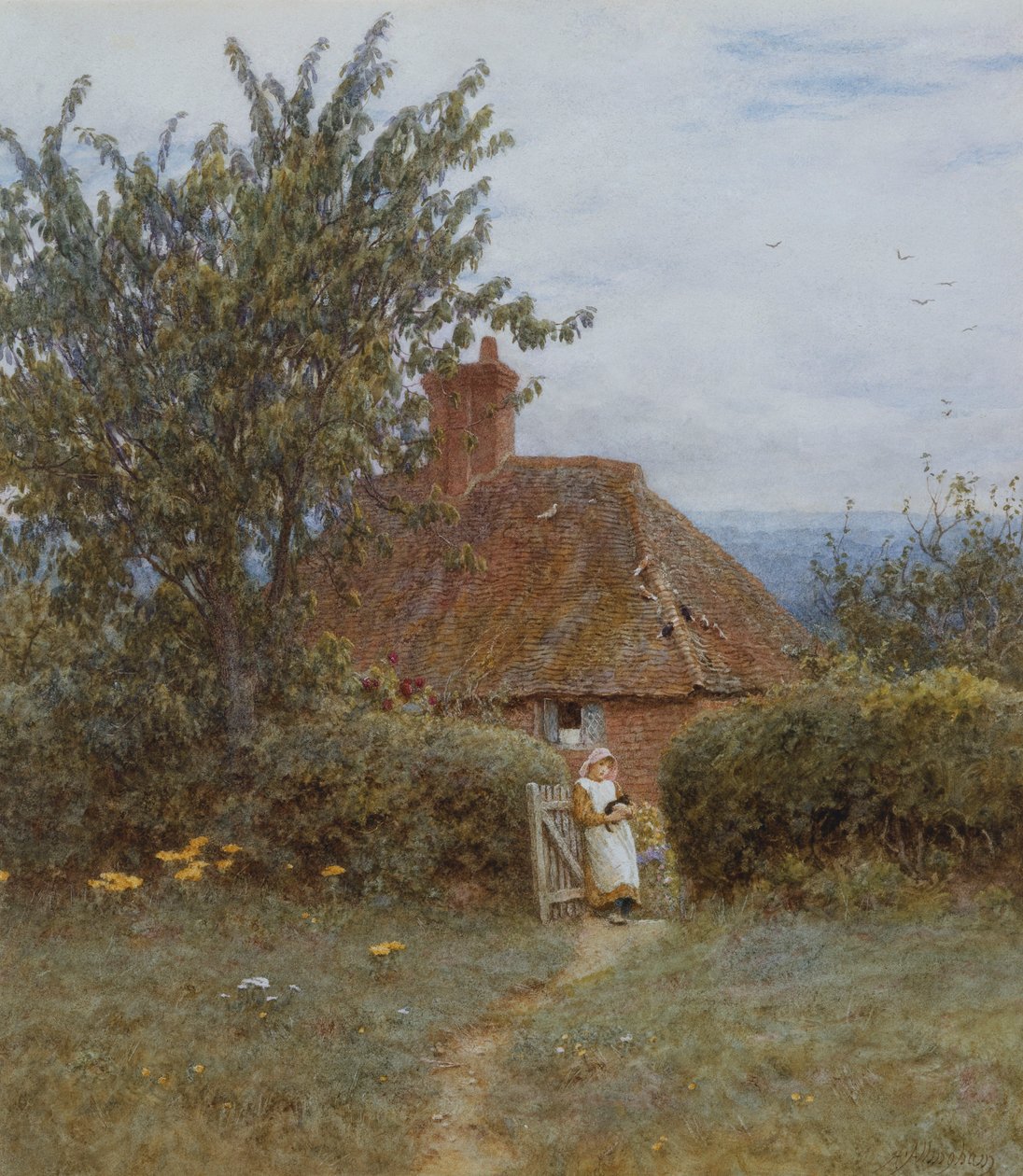 Haslemere közelében alkotó: Helen Allingham
