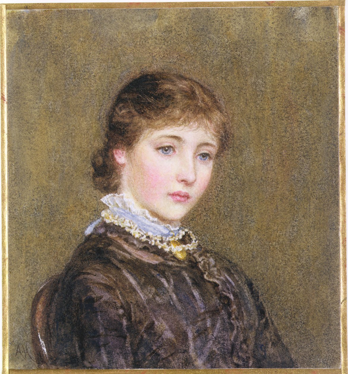Egy fiatal lány portréja (wc) alkotó: Helen Allingham
