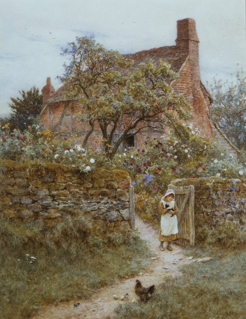 A Fekete cica alkotó: Helen Allingham