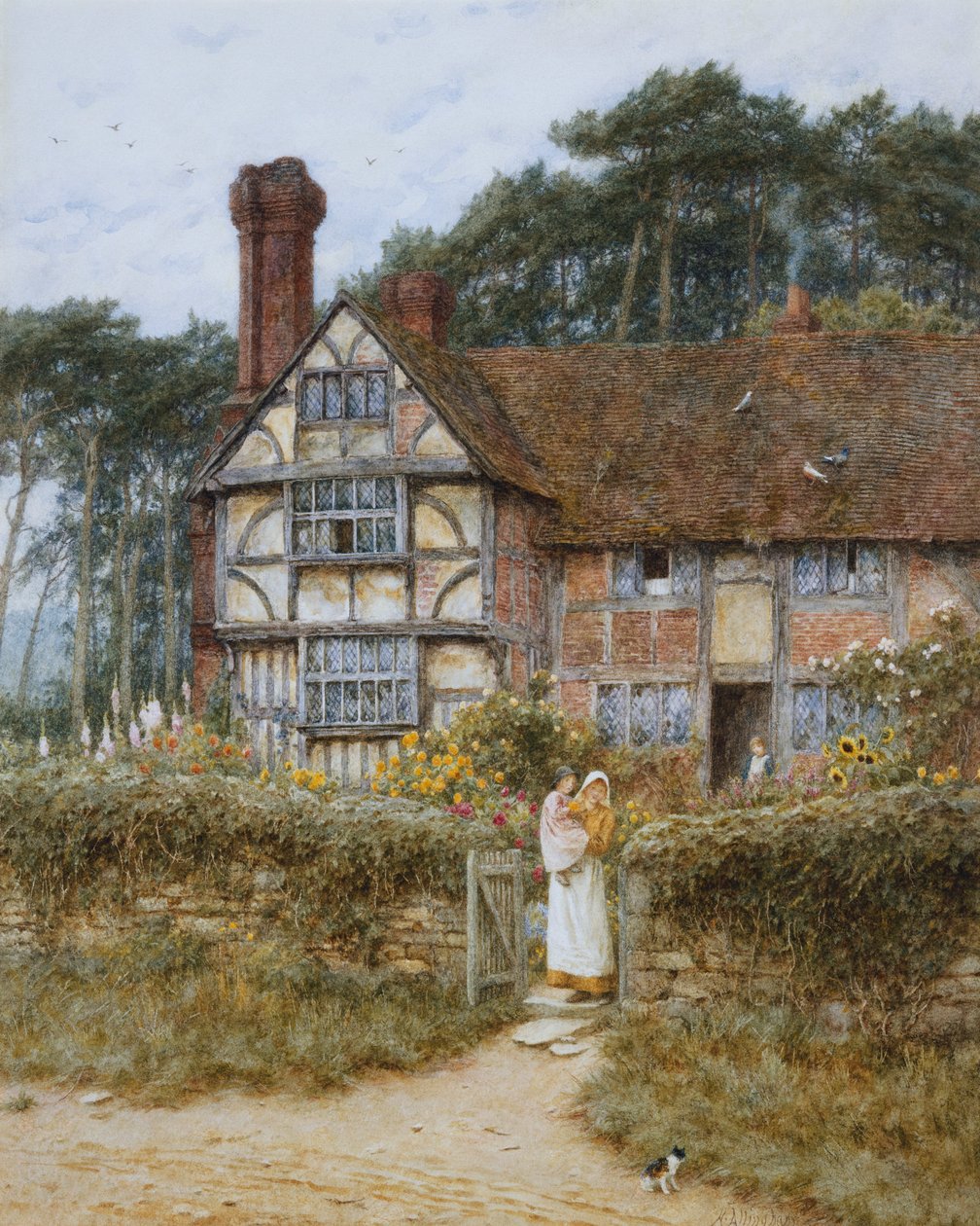 Unstead Farm, Godalming alkotó: Helen Allingham