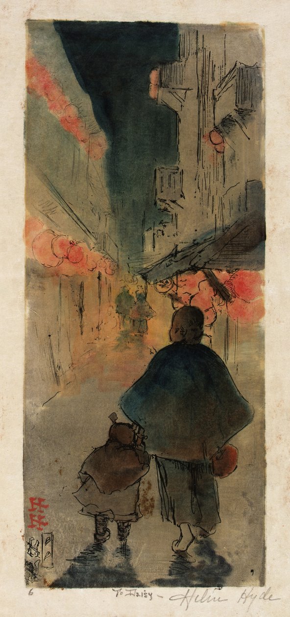 Sétány a kínai negyedben alkotó: Helen Hyde