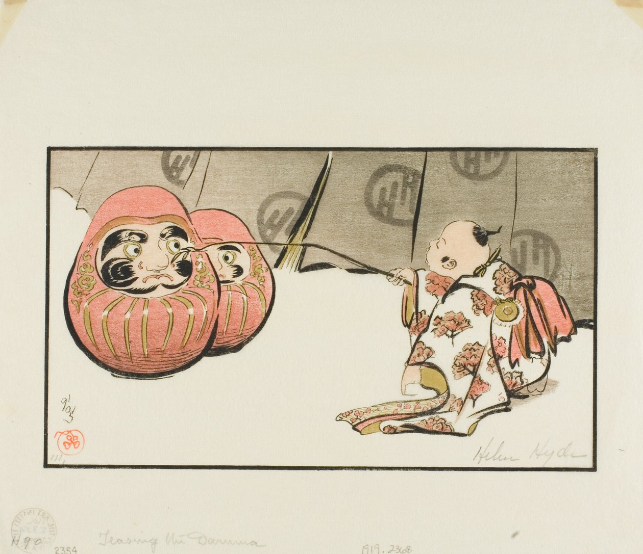 A Daruma ugratása alkotó: Helen Hyde