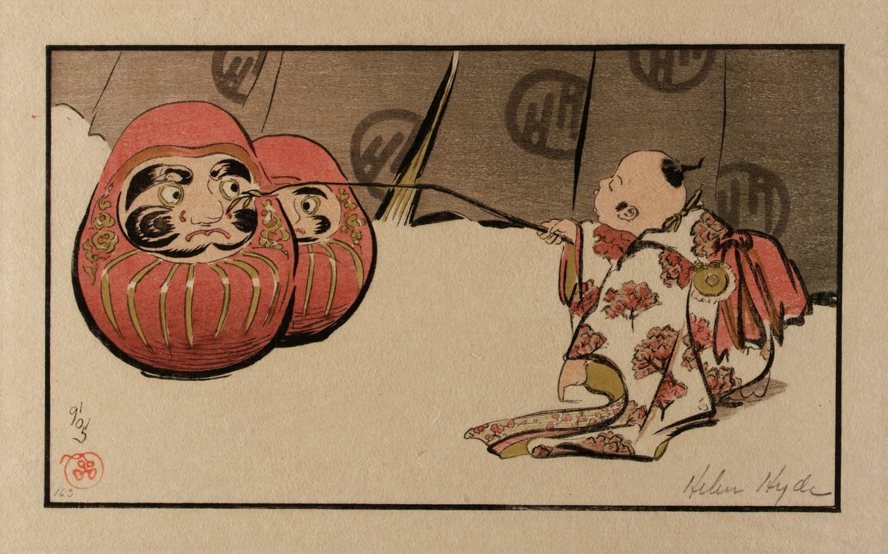 A Daruma ugratása alkotó: Helen Hyde