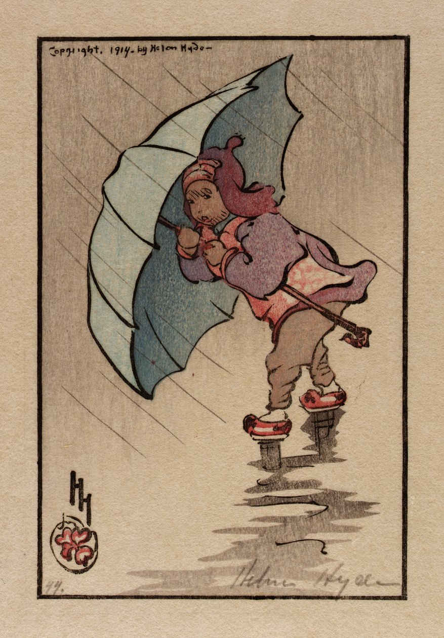 A kék esernyő alkotó: Helen Hyde