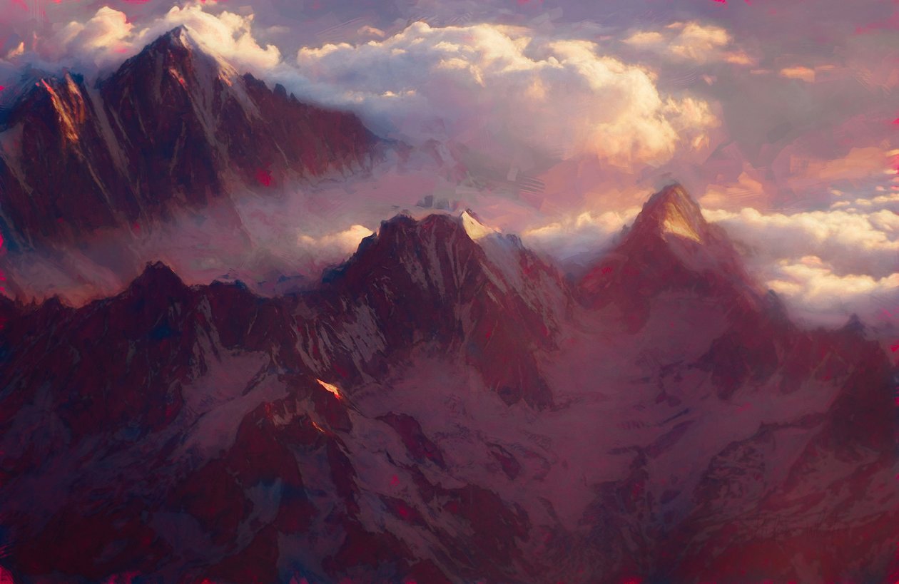 Alpesi hajnal, 2019 alkotó: Helen White