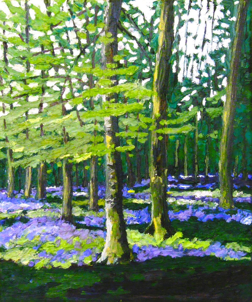 Bluebell Wood, 2009 (olaj, vászon) alkotó: Helen White