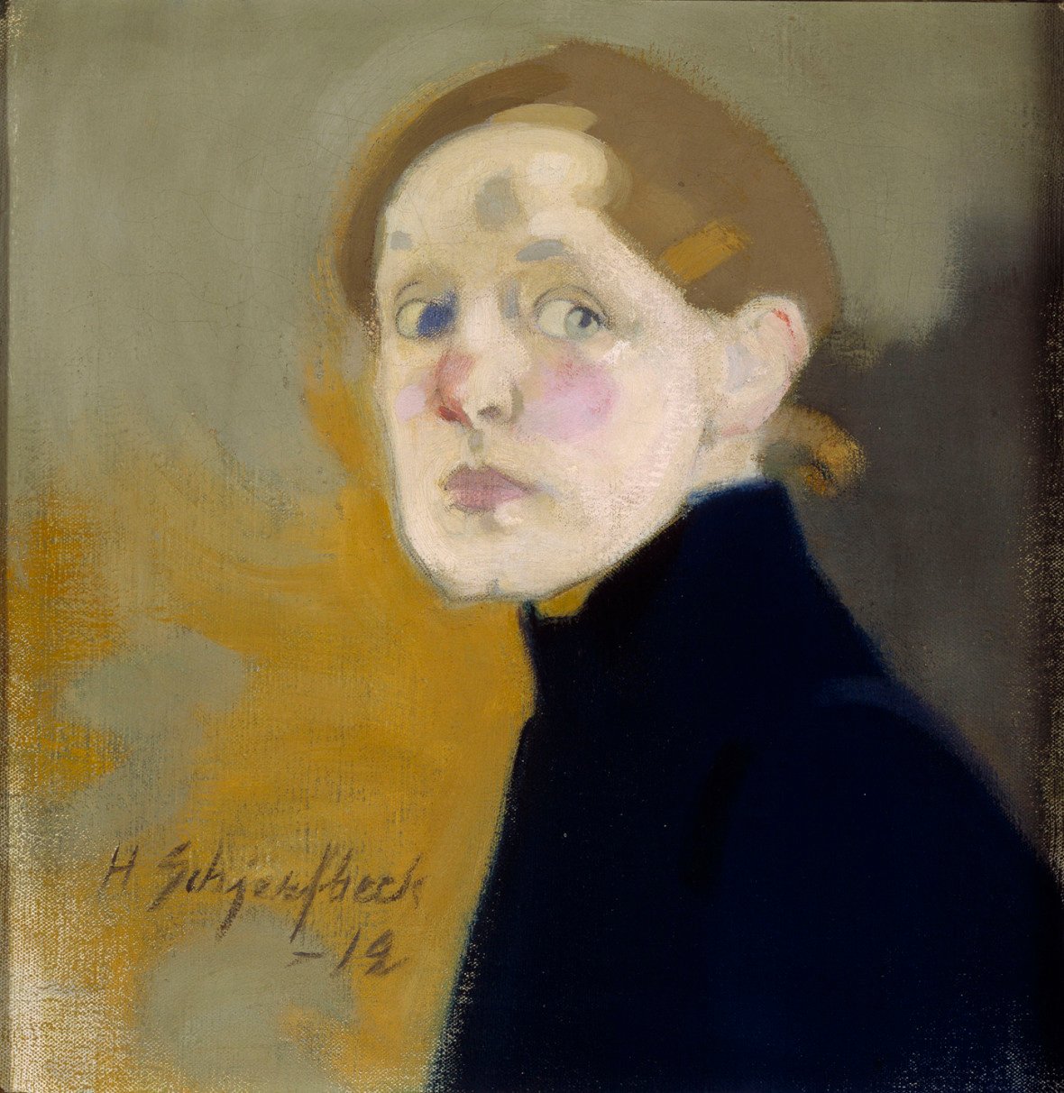 Önarckép alkotó: Helene Schjerfbeck
