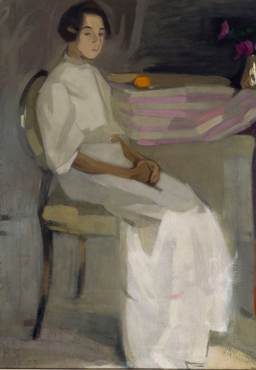 Jelmezkép II, 1909. alkotó: Helene Schjerfbeck
