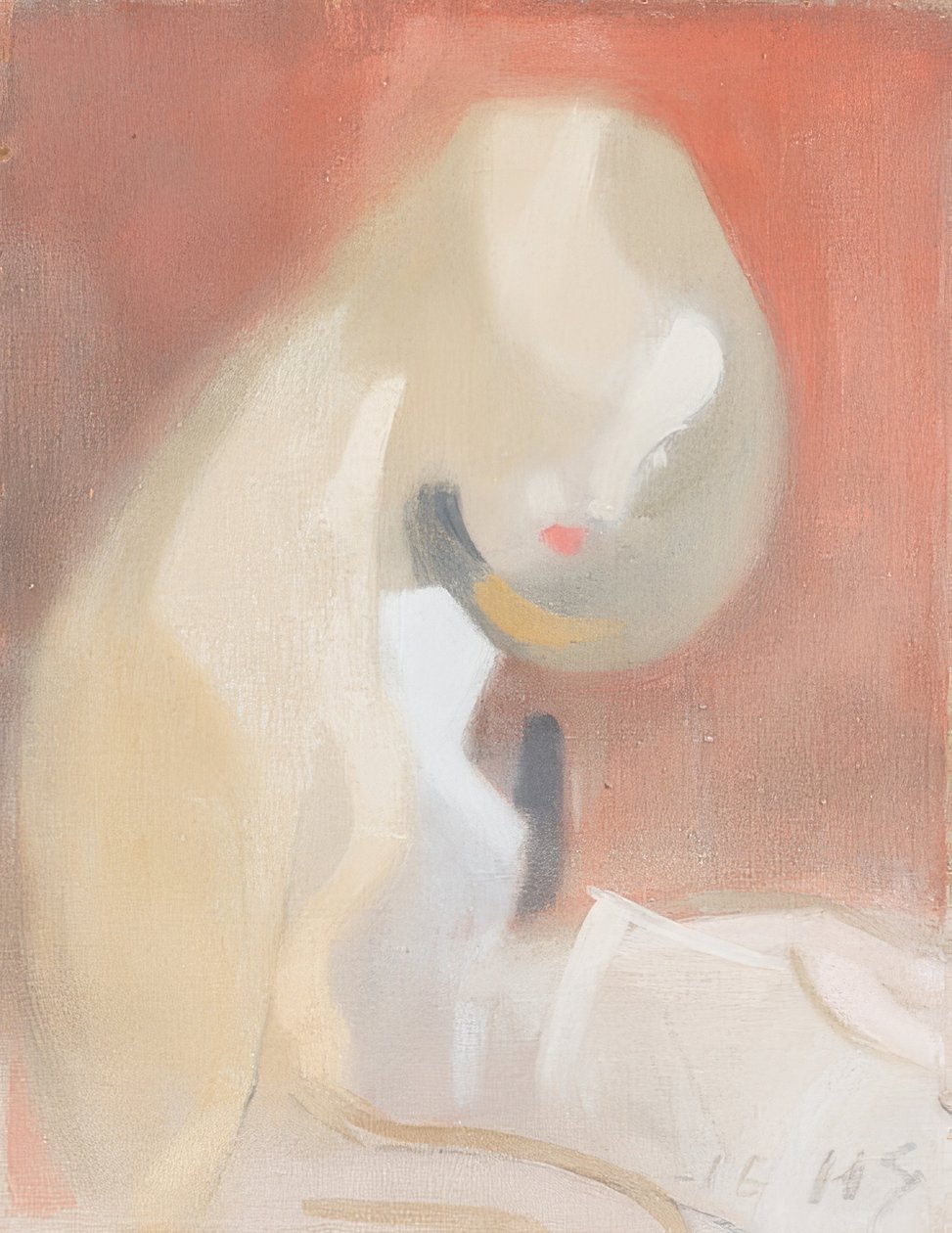 Szőke hajú lány. 1916 alkotó: Helene Schjerfbeck