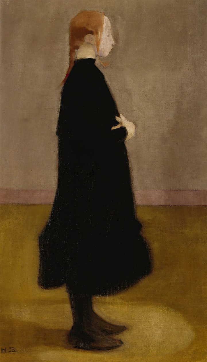 Az iskoláslány II, 1908. alkotó: Helene Schjerfbeck