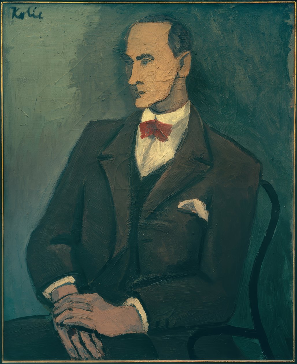 Wilhem Uhde portréja alkotó: Helmut Kolle