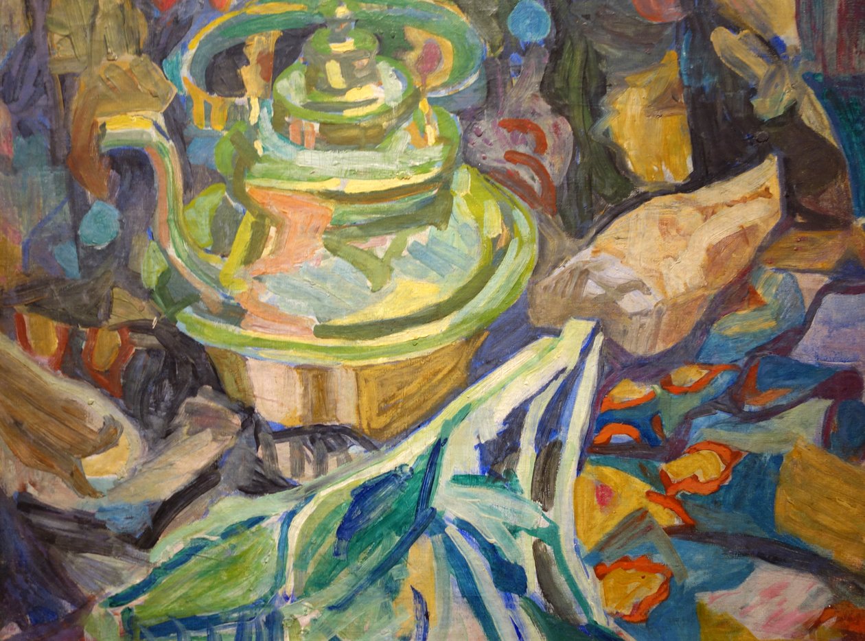 Vízforraló és fehérrépa alkotó: Helmuth Macke