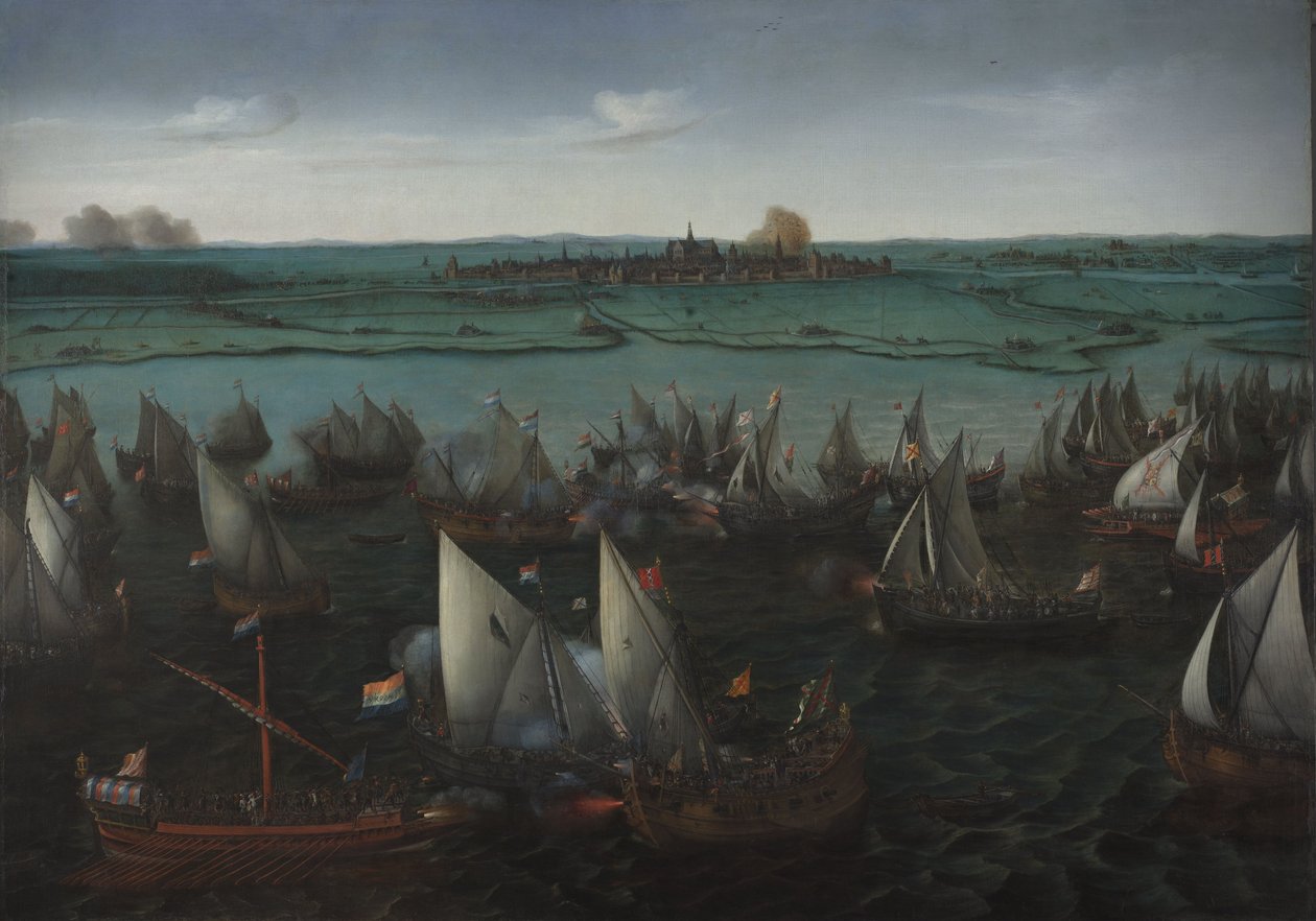 Haarlemmermeer -i csata alkotó: Hendrick Cornelisz. Vroom
