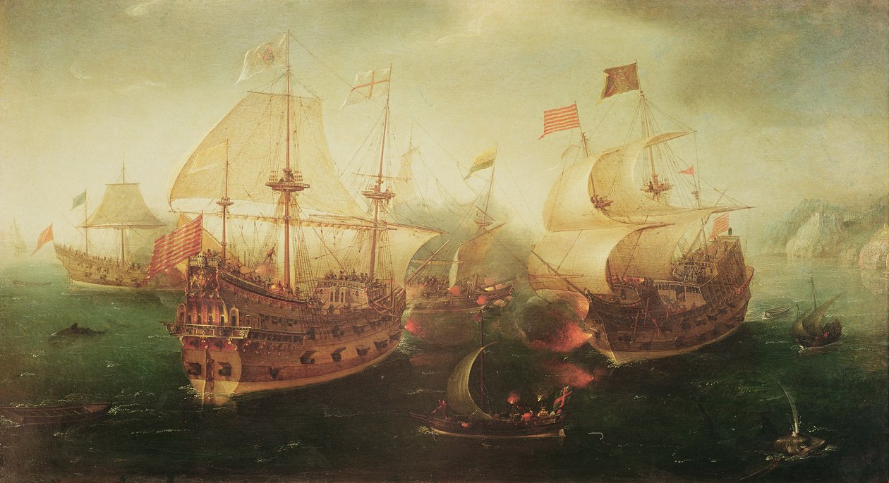Tengerészeti csata, 1605 alkotó: Hendrick Cornelisz. Vroom