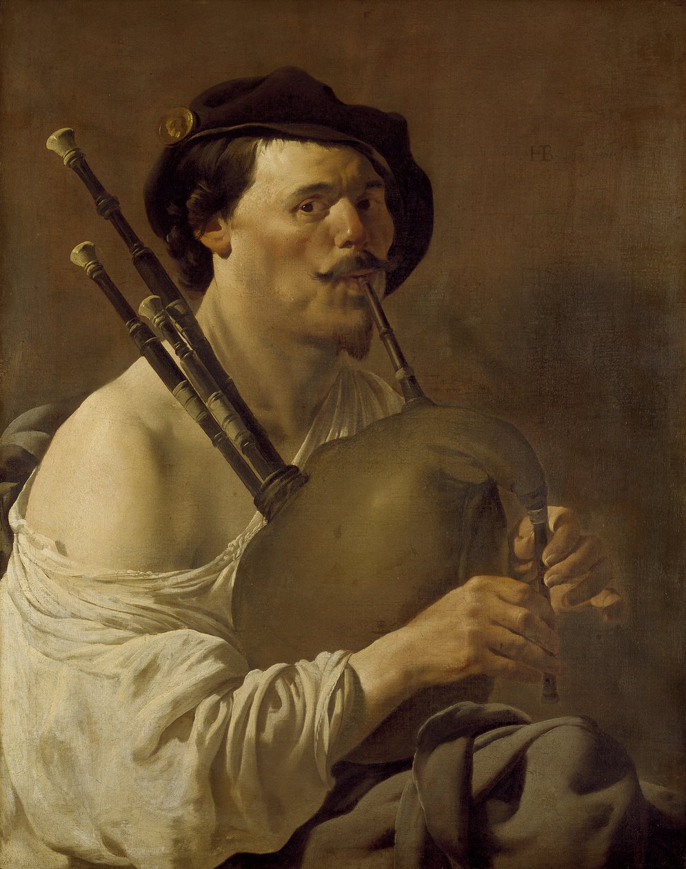 Dudás férfi, 17. század alkotó: Hendrick ter Brugghen