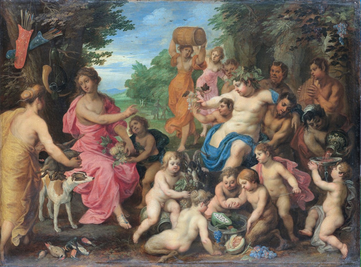 Bacchus és Diana alkotó: Hendrick van Balen