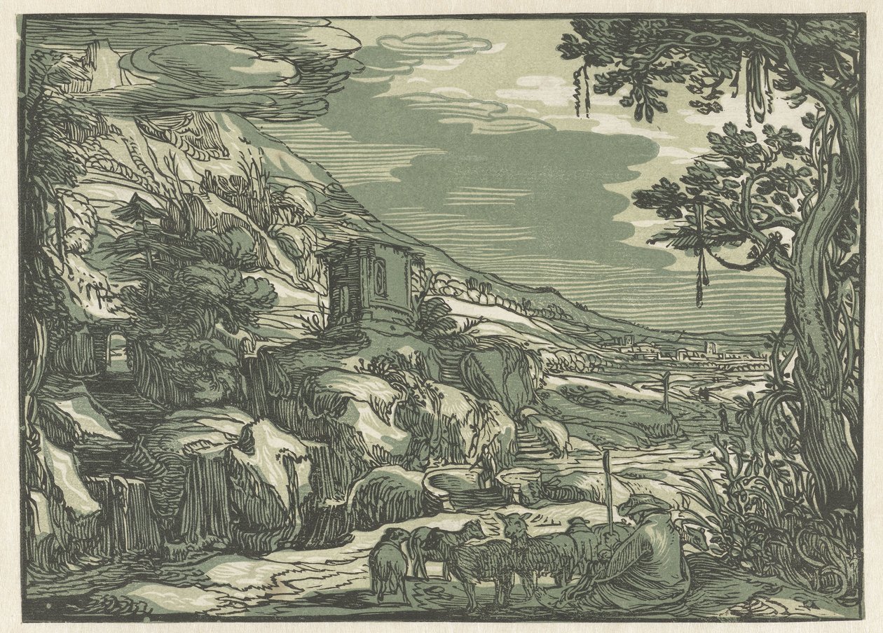 Árkádiai táj alkotó: Hendrick Goltzius (rejected attribution)