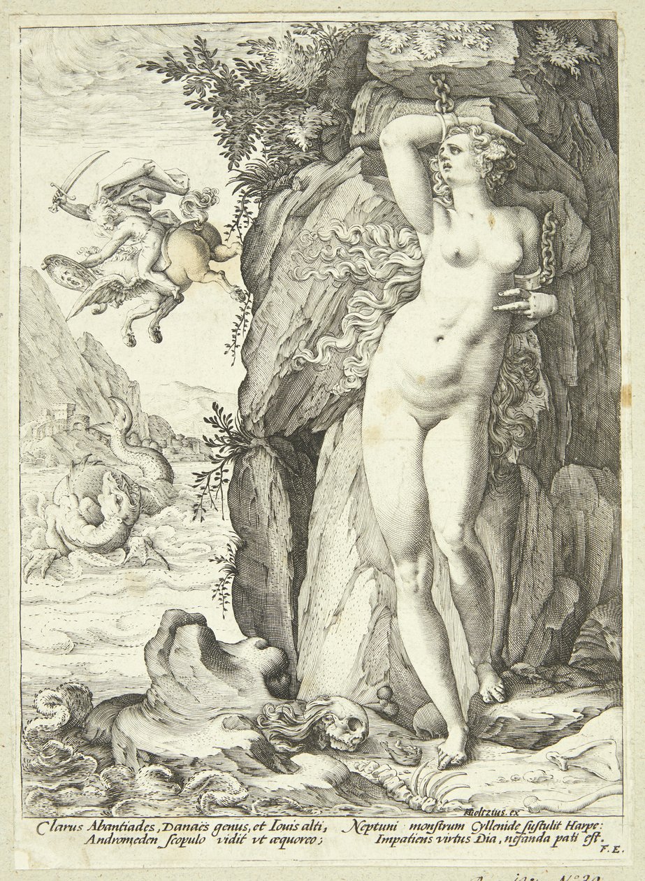 Andromédát Perszeusz szabadítja fel alkotó: Hendrick Goltzius