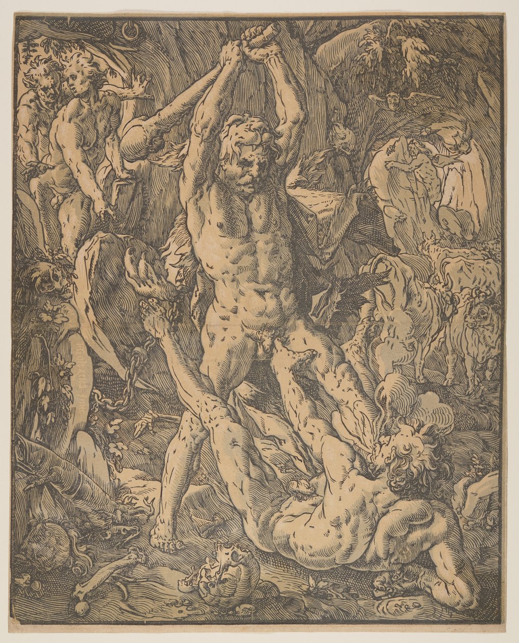 Herkules és Kakusz alkotó: Hendrick Goltzius