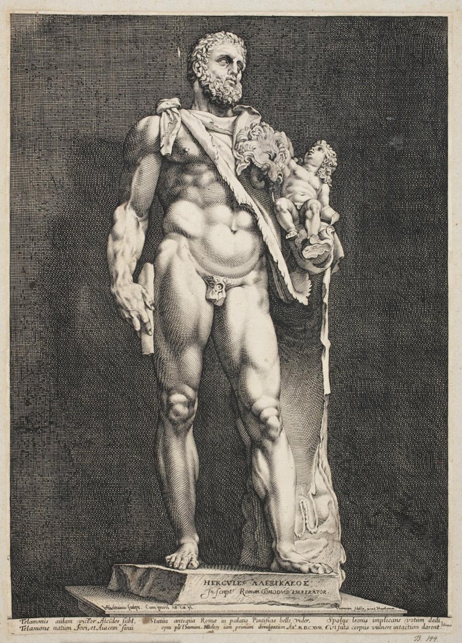 Herkules és Telephos alkotó: Hendrick Goltzius