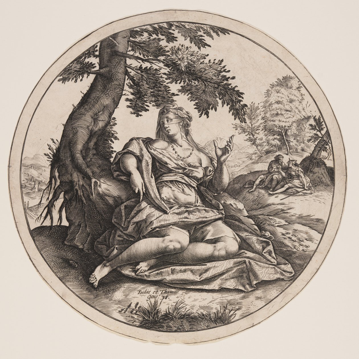 Júda és Thámár alkotó: Hendrick Goltzius