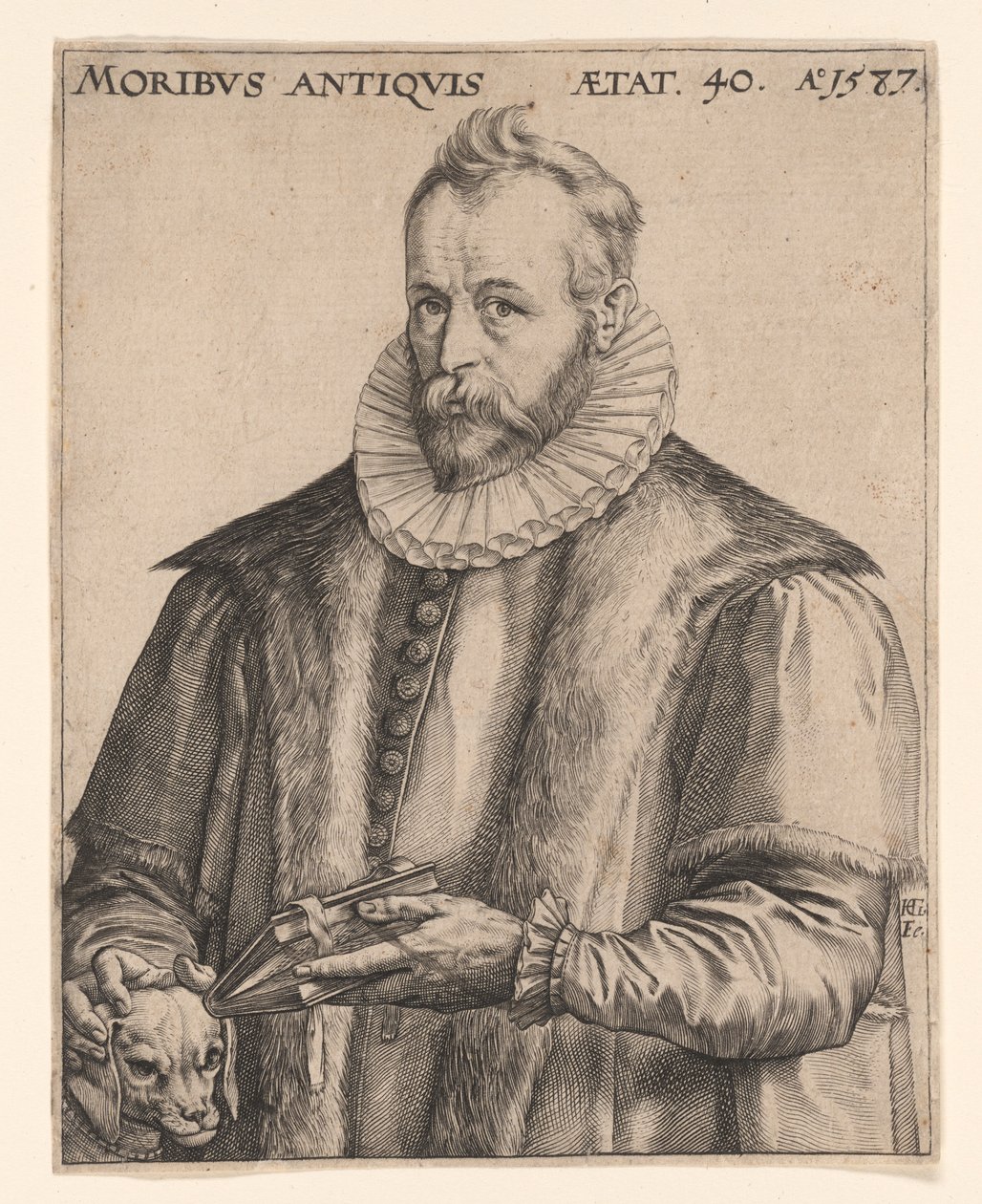 Justus Lipsius alkotó: Hendrick Goltzius