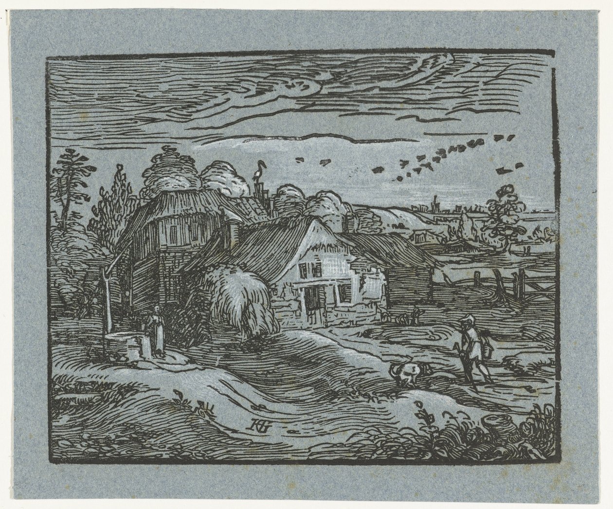 Táj farm Négy kis tájkép (sorozat címe) alkotó: Hendrick Goltzius