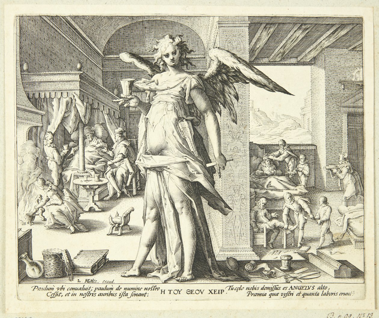Az orvos mint angyal alkotó: Hendrick Goltzius
