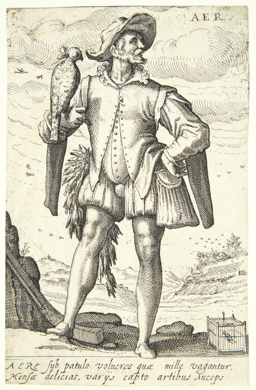 Levegő (Aer) alkotó: Hendrick Goltzius