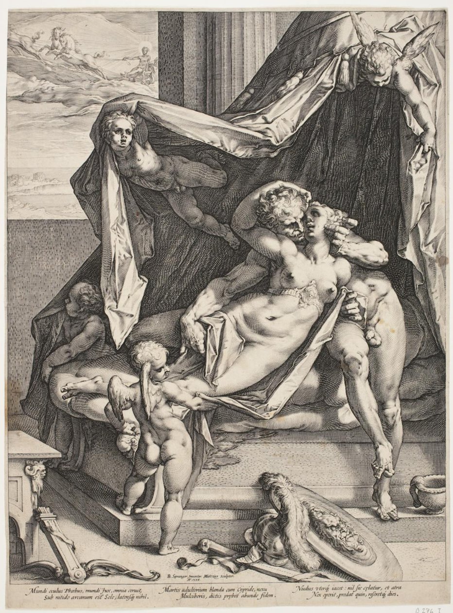 Mars és Vénusz alkotó: Hendrick Goltzius