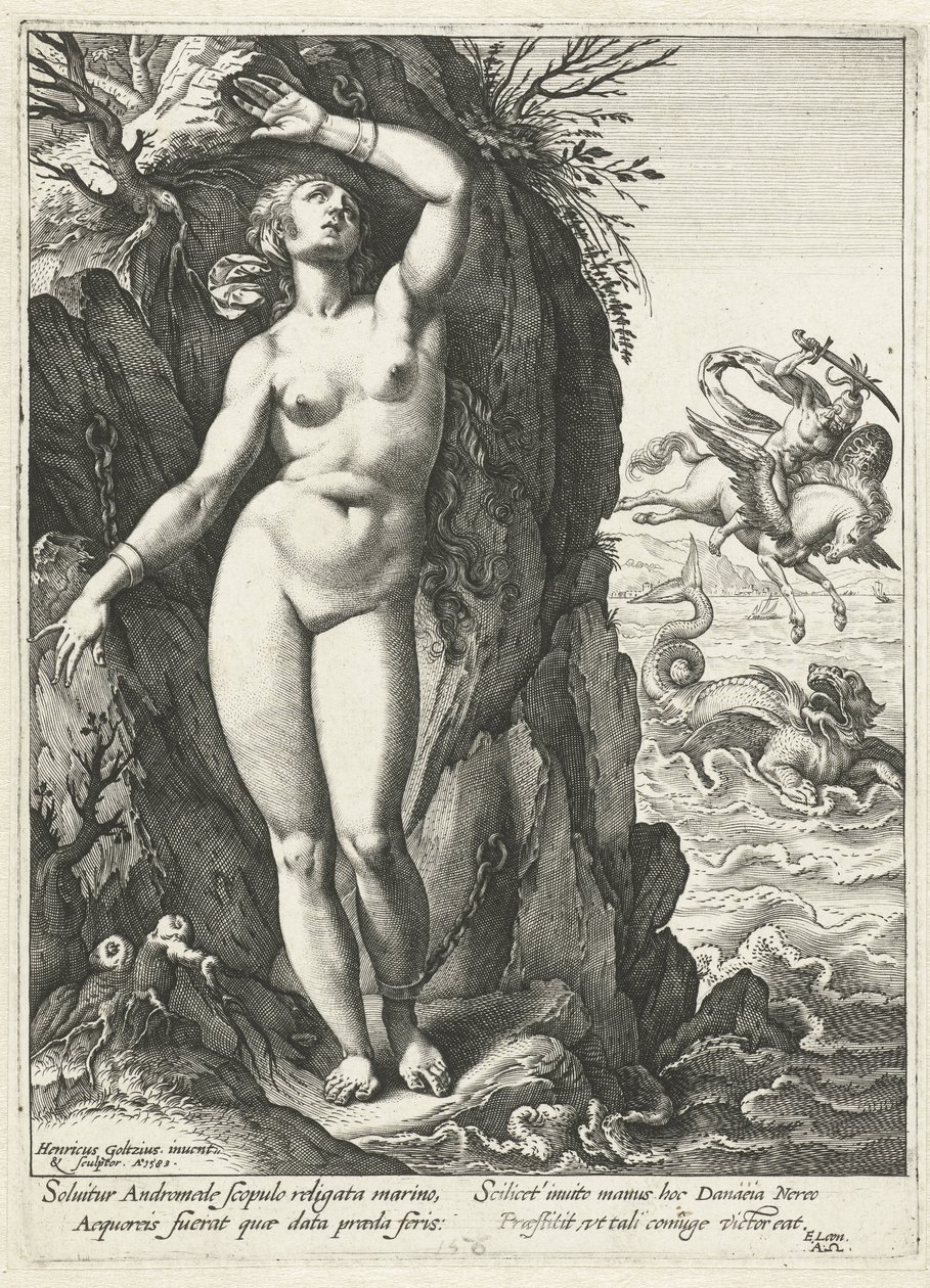 Perseus Andromedában alkotó: Hendrick Goltzius
