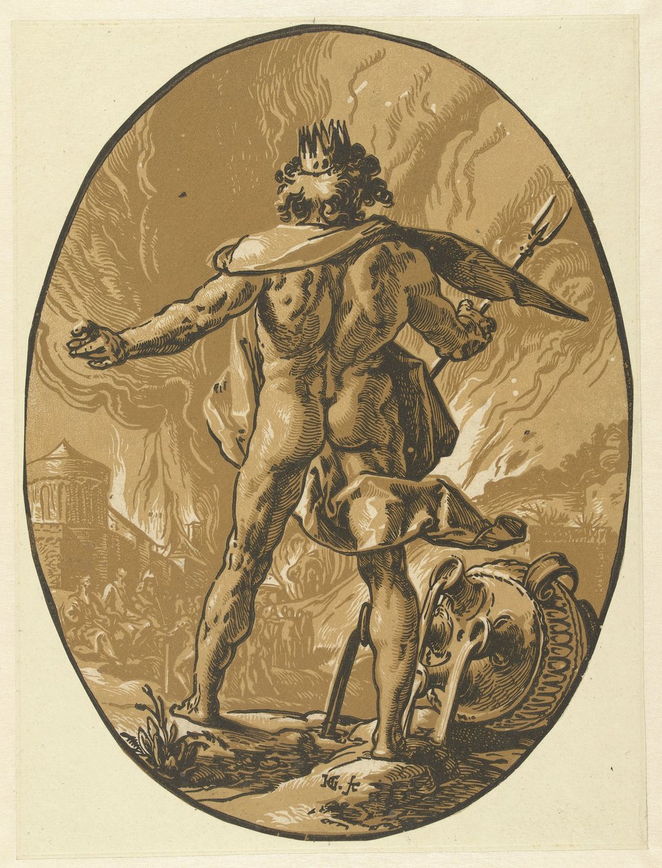 Plútó Istenek és istennők (sorozat címe) alkotó: Hendrick Goltzius