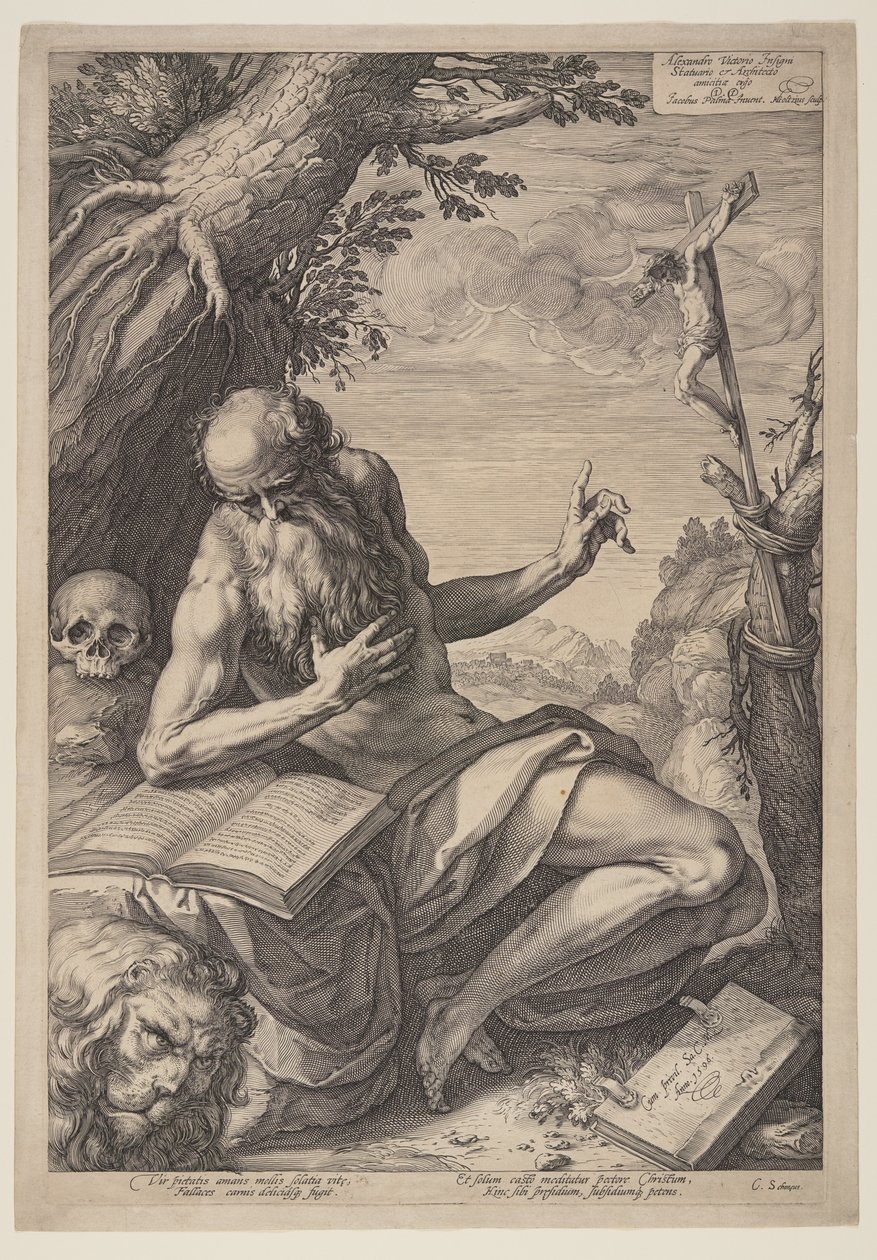 Szent Jeromos alkotó: Hendrick Goltzius