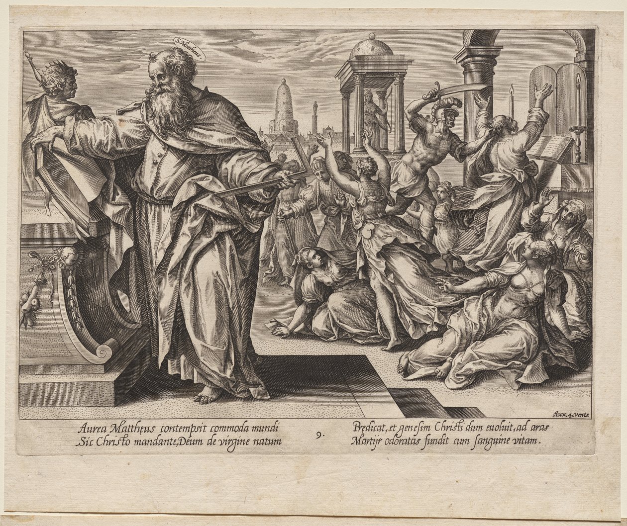 Szent Máté alkotó: Hendrick Goltzius