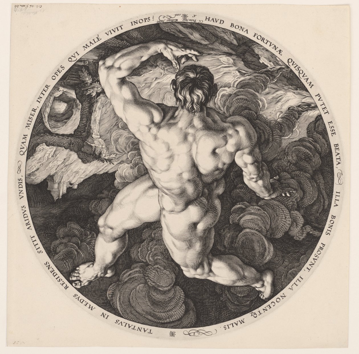 Tantalusz De vier vallers (sorozat címe) alkotó: Hendrick Goltzius