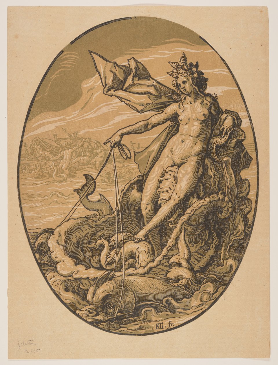 Tethys, az Istenségekből alkotó: Hendrick Goltzius