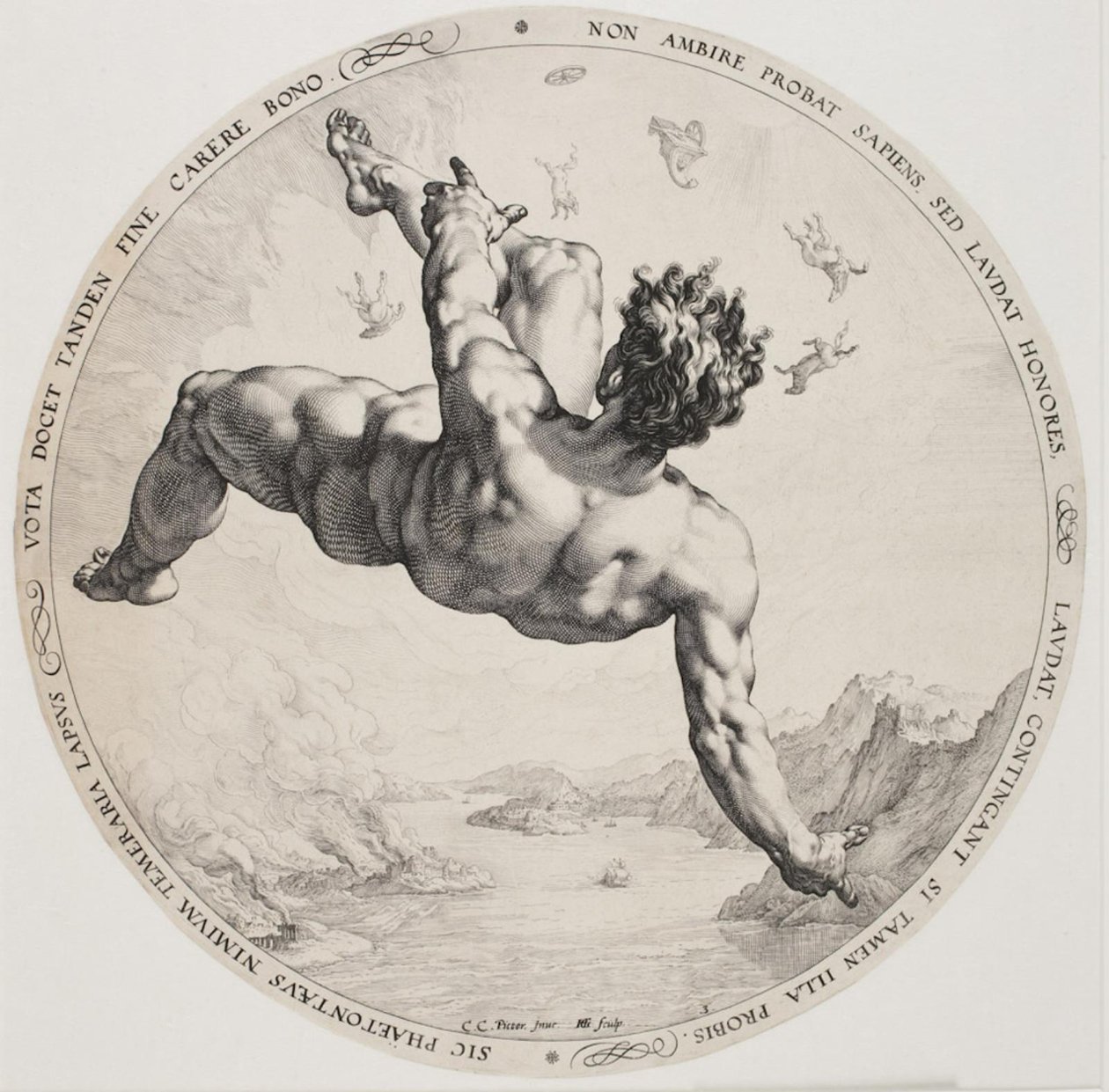 A négy megszégyenítő – Phaeton alkotó: Hendrick Goltzius