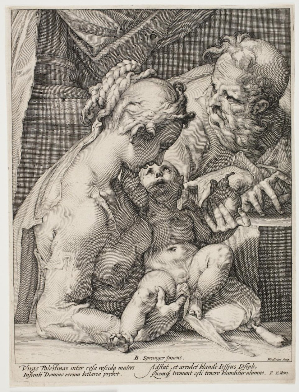 A Szent Család alkotó: Hendrick Goltzius