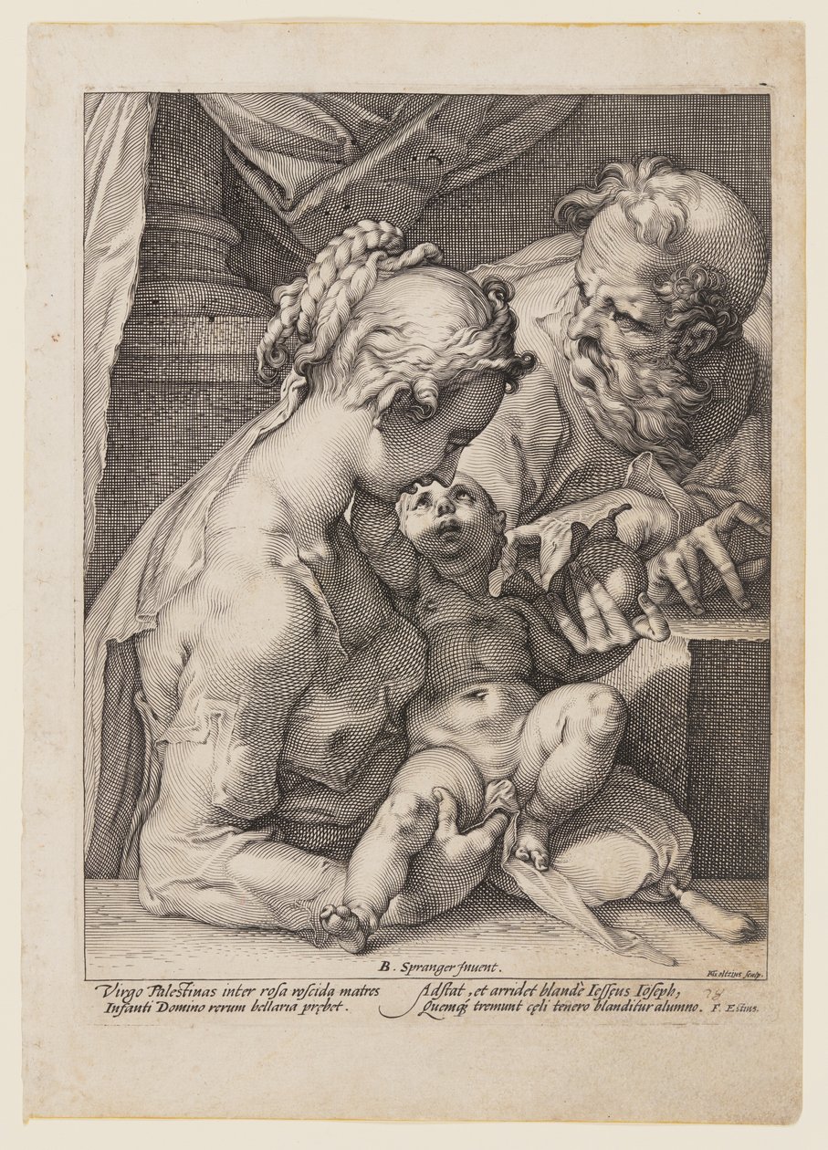 A Szent Család alkotó: Hendrick Goltzius