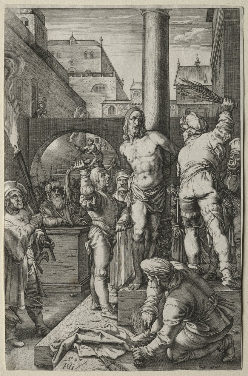 A szenvedély: A korbácsolás alkotó: Hendrick Goltzius
