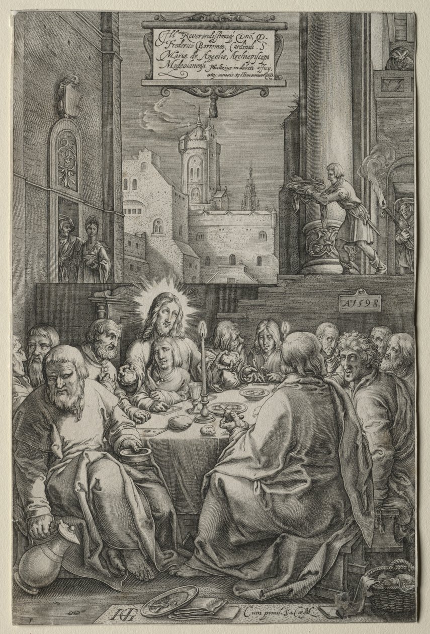 A szenvedély: Az utolsó vacsora alkotó: Hendrick Goltzius
