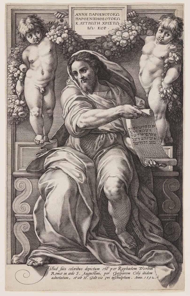 Ézsaiás próféta alkotó: Hendrick Goltzius