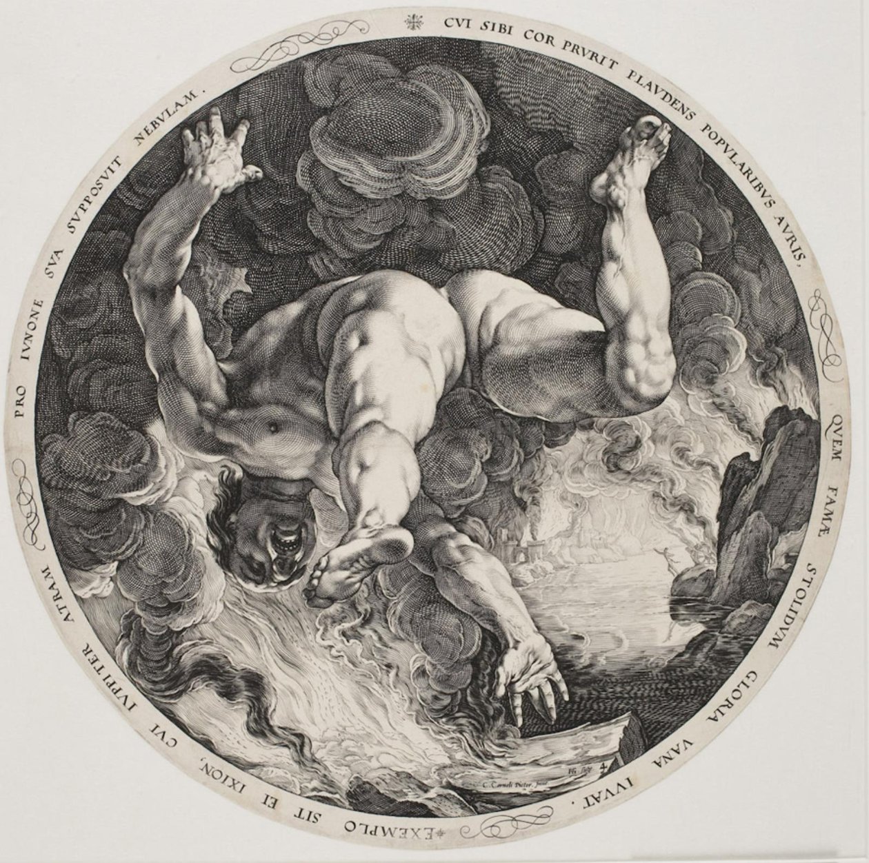 A négy megszégyenítő - Ixion alkotó: Hendrick Goltzius