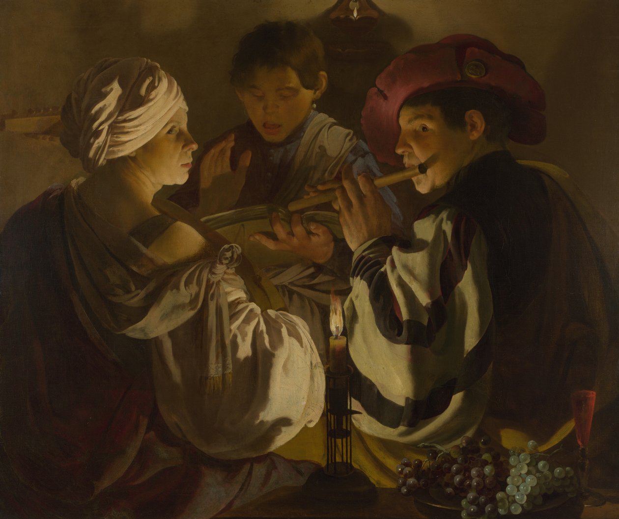 A koncert, c. 1626 alkotó: Hendrick Jansz Terbrugghen